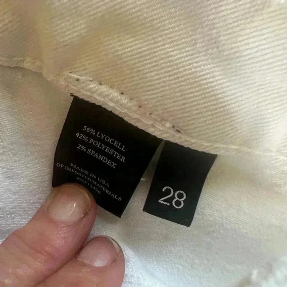 Parker Smith White Jeans with navy/orange trim. 28 skinny perfect condition. - Picture 7 of 15